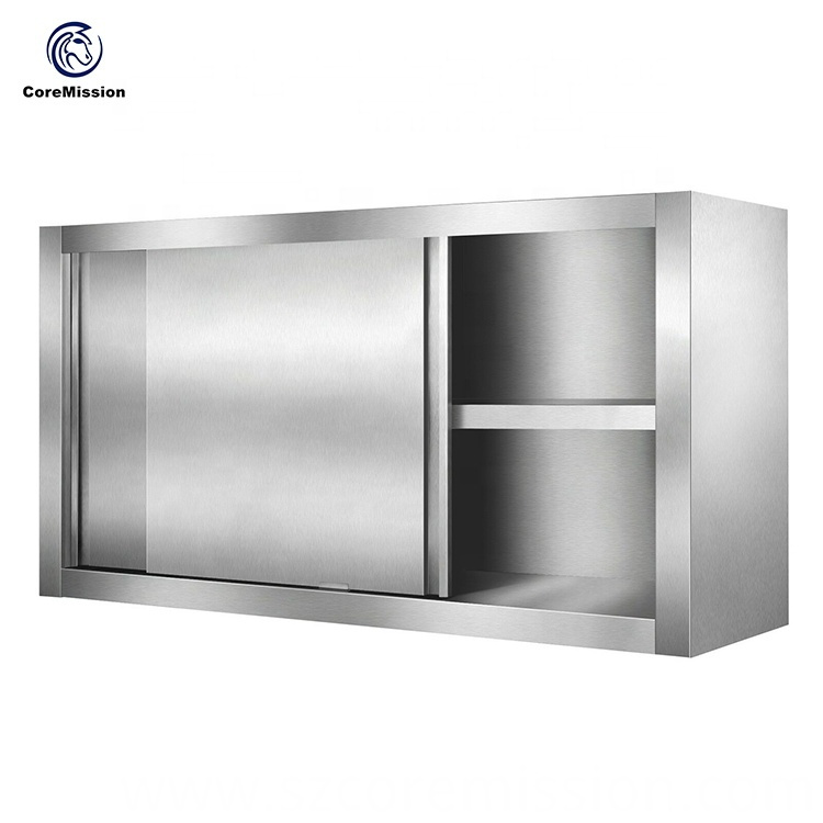 Stainless Steel Sliding Door Kitchen Wall Hanging